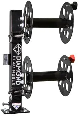 10-Inch Diamond Welding Lead Reel With Swivel Base – Dual Spool Design (Sbd10Blk) 1