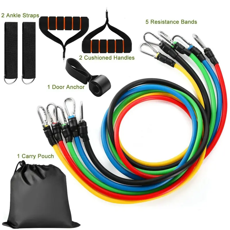 11-Piece Resistance Band Set For Home Fitness & Recovery 1