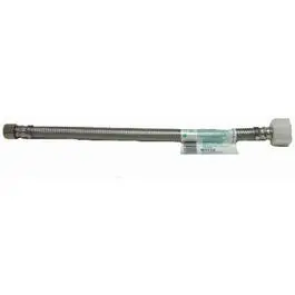 12-Inch Braided Stainless Steel Toilet Supply Line – 3/8" Compression X 7/8" Female Ballcock Thread 1