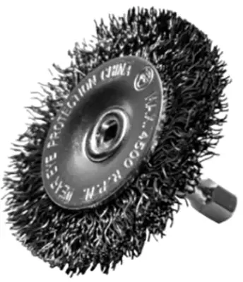 2.5" Radial Brush — Fine-Grit Clamshell Design 1