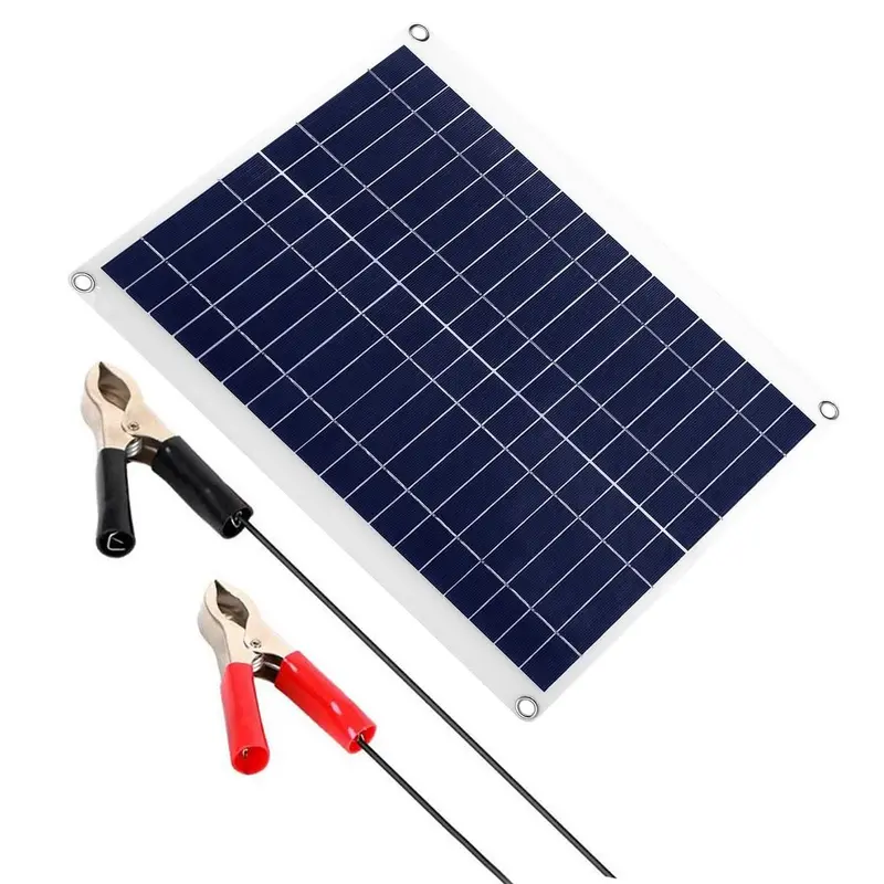 25W 12V Solar Panel Charger – Portable Outdoor Battery Maintainer For Cars And Rvs 1