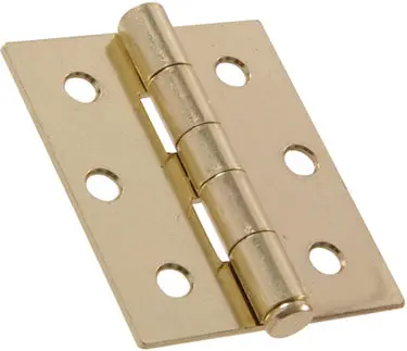 3-Inch By 2.5-Inch Satin Brass Stainless Steel Hinge 1