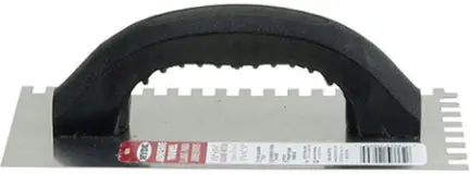 4-Inch By 9-Inch Square-Notch Adhesive Trowel For Tile Installation 1