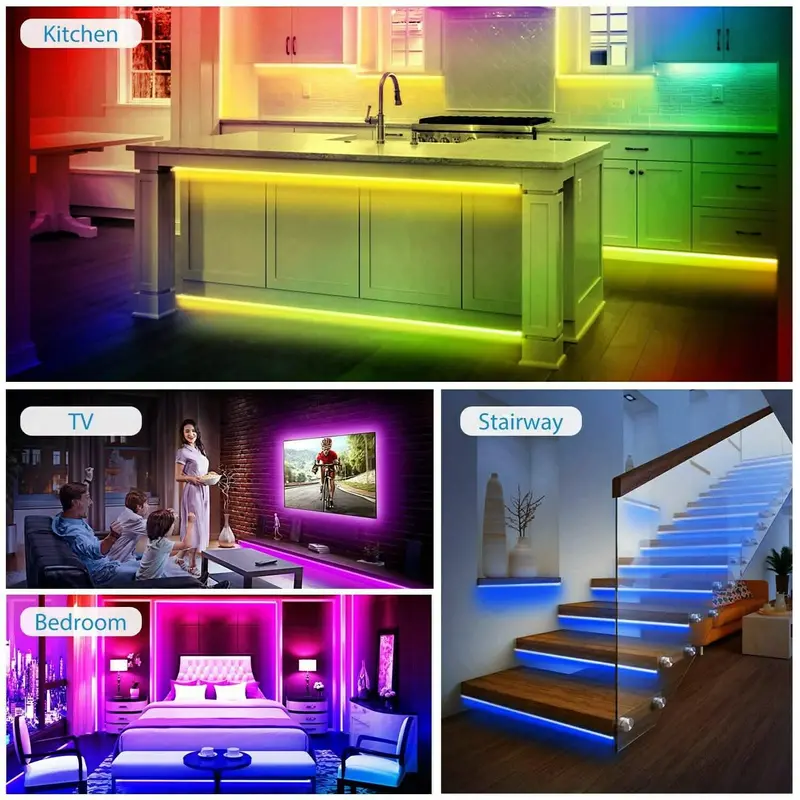 5-Meter Rgb Smart Led Strip Light – Waterproof, Wi-Fi & Ir App Controlled 1