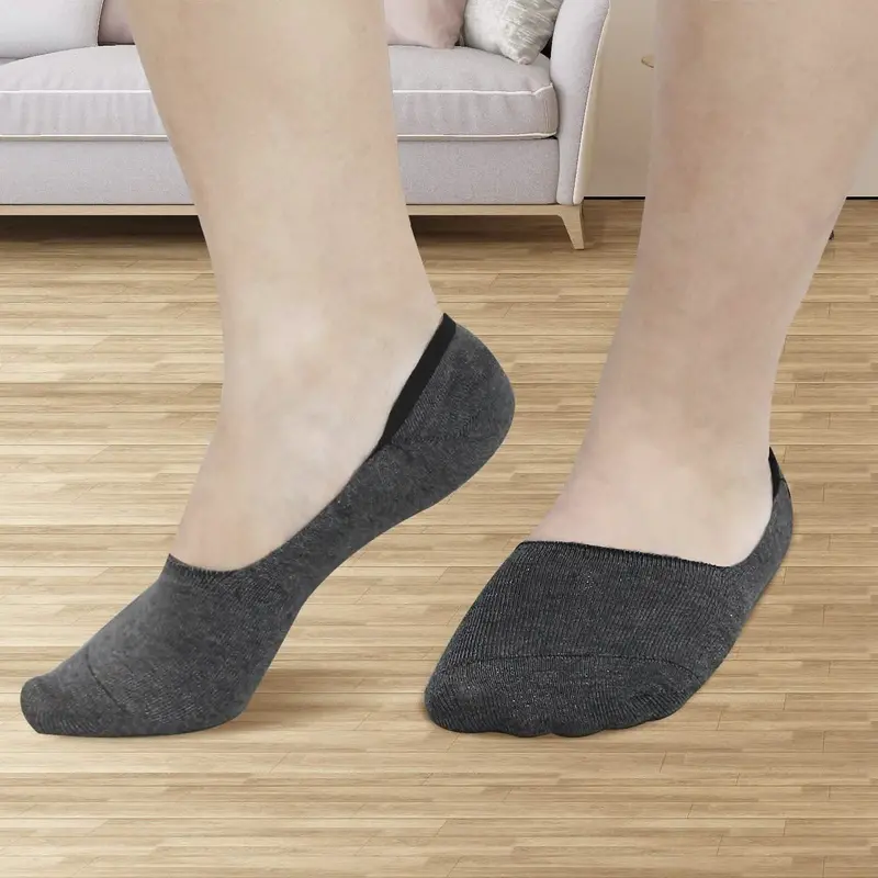 5-Pack No-Show Boat Socks – Breathable, Non-Slip Casual Footwear Liners 1