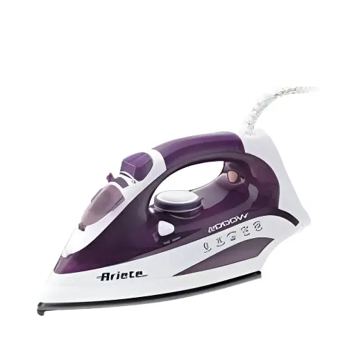 Ariete Ceramic Soleplate Steam Iron – 2000W Power, Auto-Clean Function, Elegant Purple Finish 1