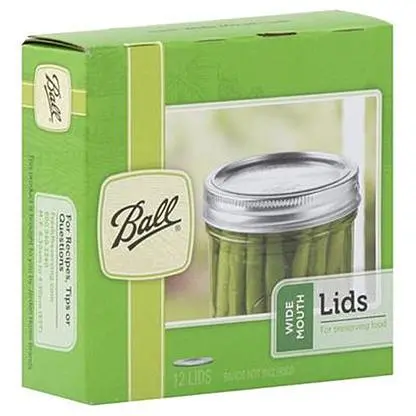 Ball Wide-Mouth Mason Jar Lids With Bands – 12-Piece Set 1