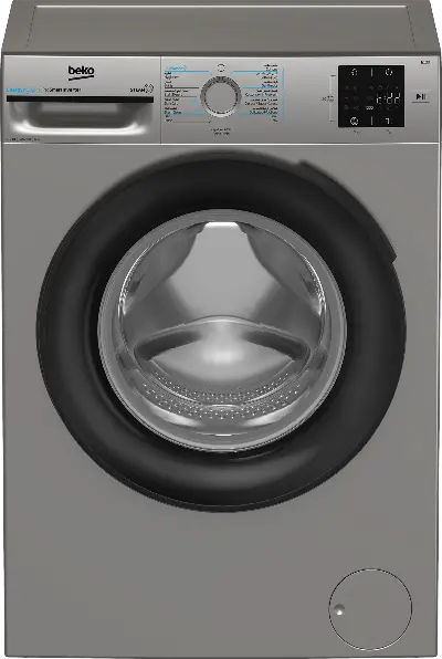 Beko 7Kg Inverter Front-Load Washer – A+++ Efficiency, 1200 Rpm Spin, Graphite Grey Finish 1
