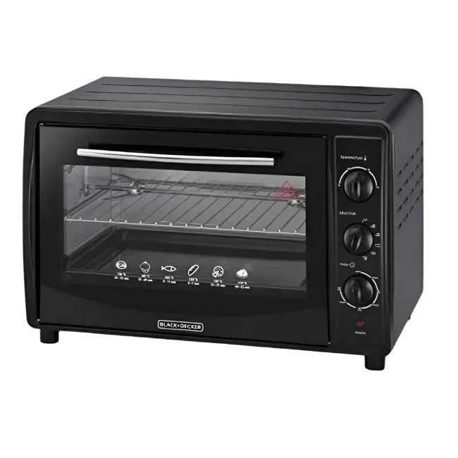 Black+Decker To1325S Toaster Oven – Double-Glass Door, Even Heating, Black Finish 1