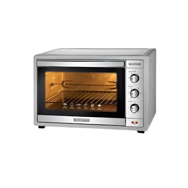 Black+Decker Toaster Oven, 62L Capacity, Convection Heating, Stainless Steel & Silver Finish 1