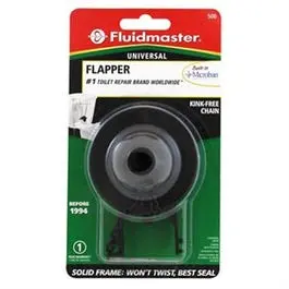 Bulls Eye Vinyl Toilet Flapper With Integrated Plastic Chain 1