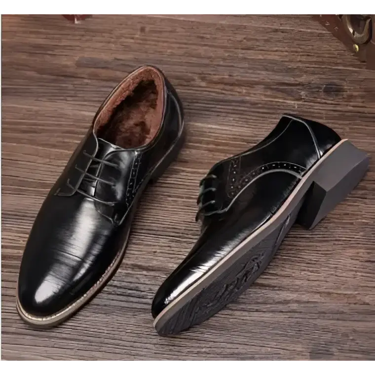 Classic Brown Leather Oxford Shoes – Polished Dress & Business Footwear
