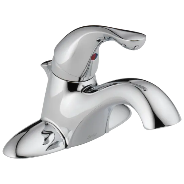 Delta Centerset Single-Handle Bathroom Faucet – Chrome Finish, Standard Deck Plate 1