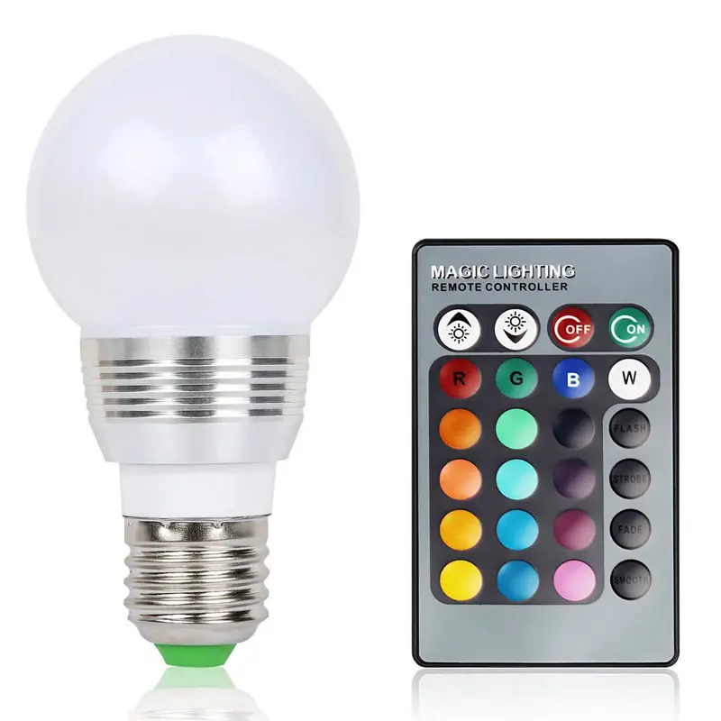 E27 Smart Led Bulb – 16-Color Changing, Dimmable Mood Light (3W) 1