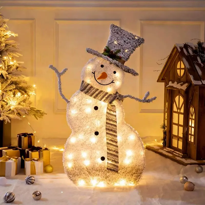 Festive Led Snowman Christmas Decoration – Indoor/Outdoor Holiday Figure Light 1