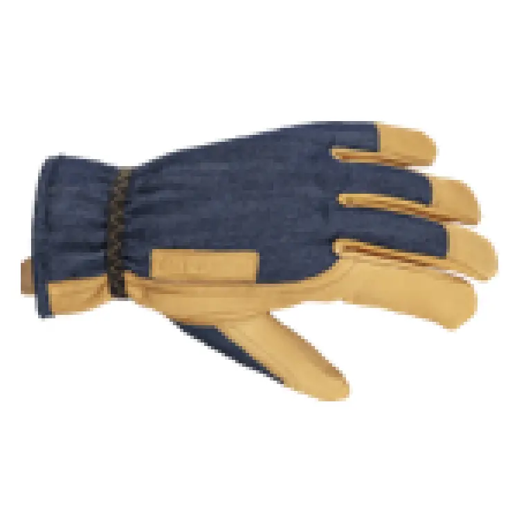 Hestra Job Kobolt Denim-Reinforced Goatskin Work Gloves 1