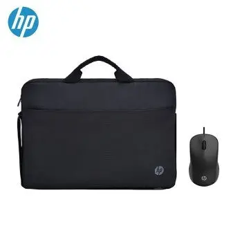 Hp 15.6-Inch Laptop Bag With Wireless Mouse Combo – Slim Black Carrying Case & Optical Mouse 1