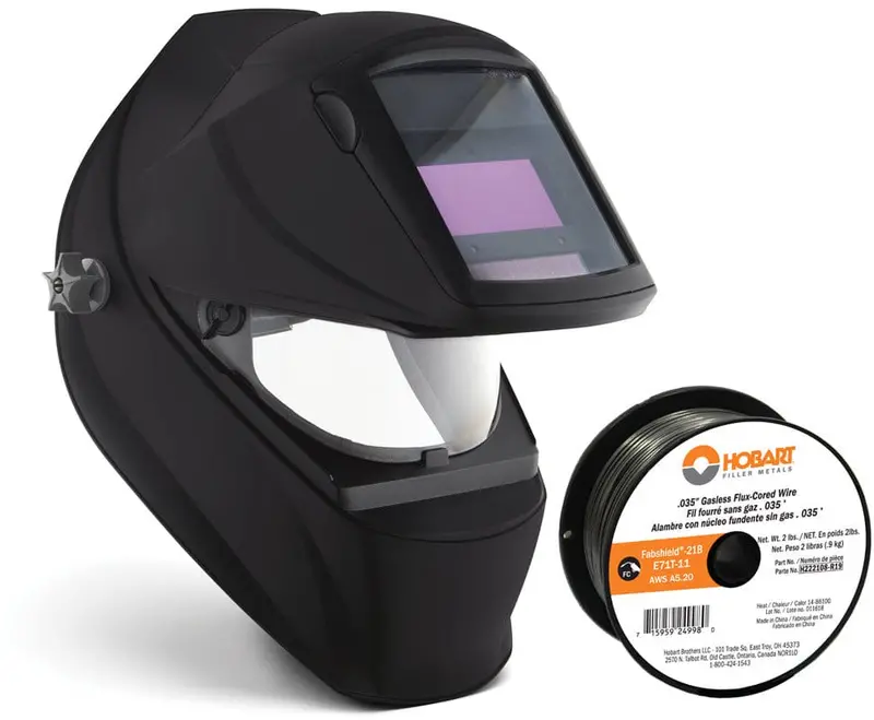 Miller Classic Vsi Auto-Darkening Helmet + 2 Lb Flux-Cored Wire Bundle 1