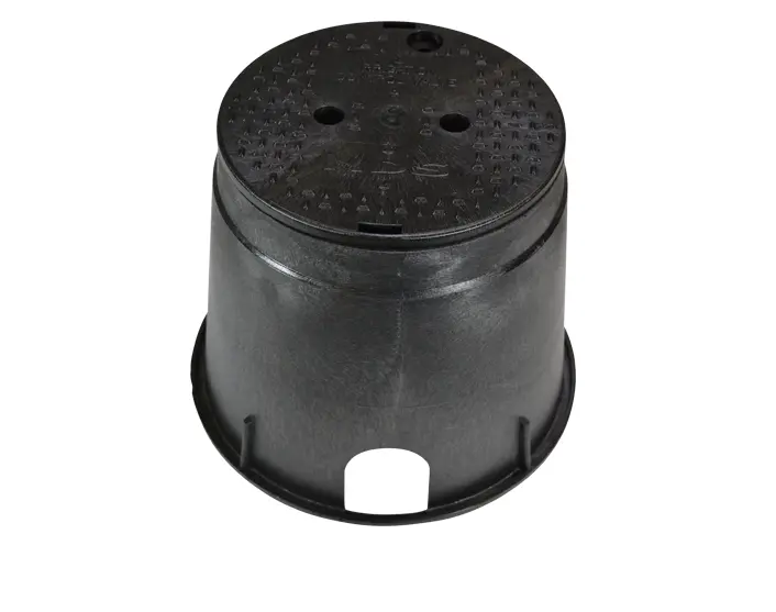 Nds Standard Round Icv Access Box – Black Housing & Lid 1