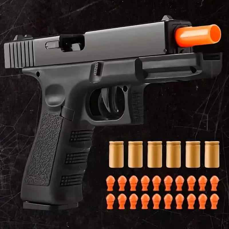 Semi-Automatic Foam Bullet Pistol – Safe Shooting Toy For Kids 8+ 1