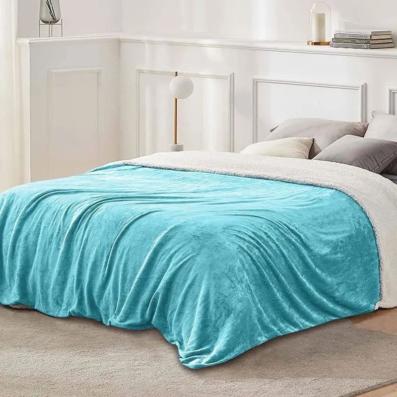 Soft Fleece Throw Blanket – Lightweight Flannel Bed Cover Or Sofa Drape 1
