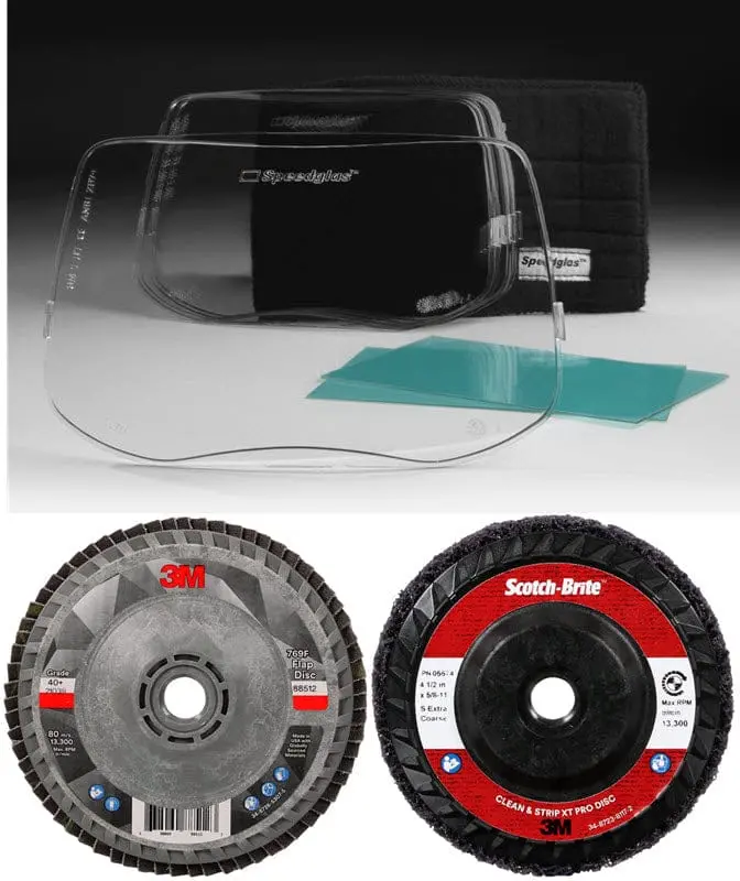 Speedglas G5-03 Auto-Darkening Welding Helmet Starter Kit – Includes Trial Abrasives 1