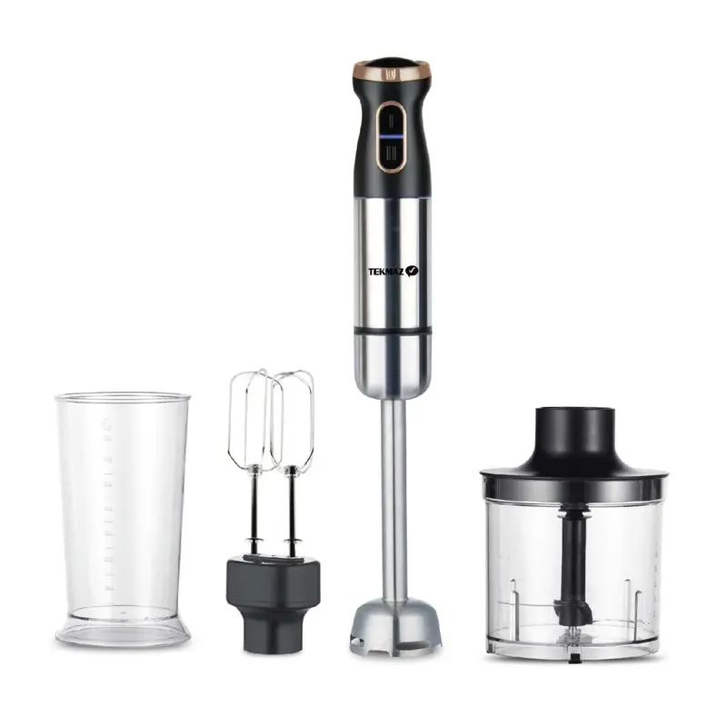 Tekmaz 4-In-1 High-Power Hand Blender Set – 1000W, 0.8L Attachments, Stainless Steel 1