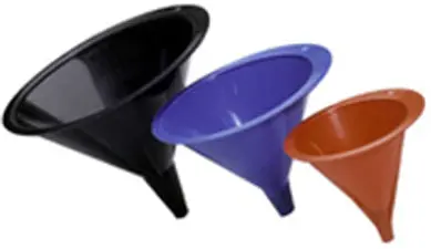 Three-Piece Color-Coded Funnel Set – 1/2-Pint To 1-Quart Sizes 1