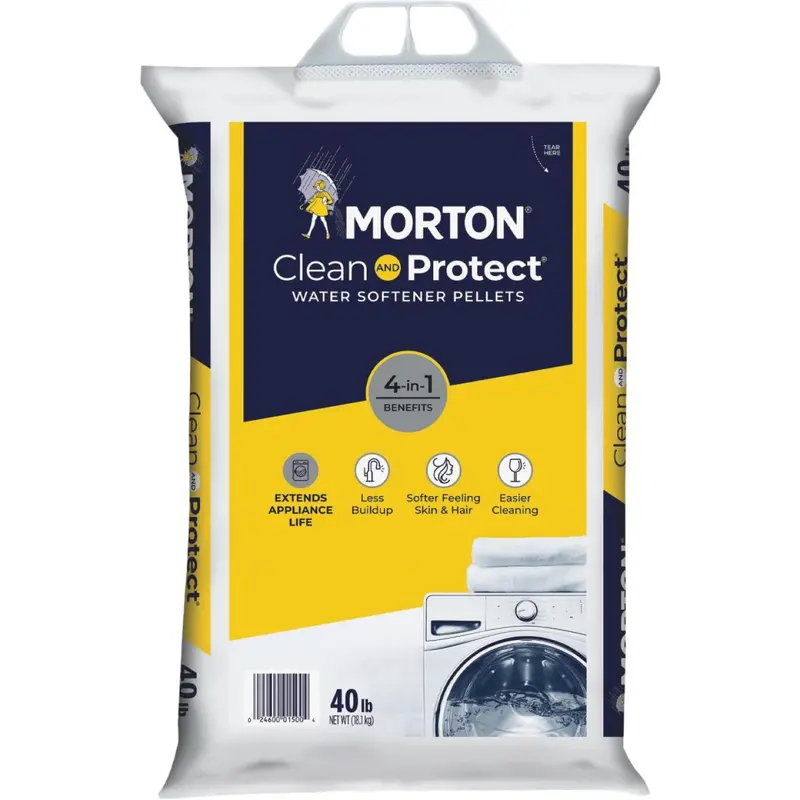 Water Softener Salt Pellets – Morton High-Purity Ion Exchange Salt 1