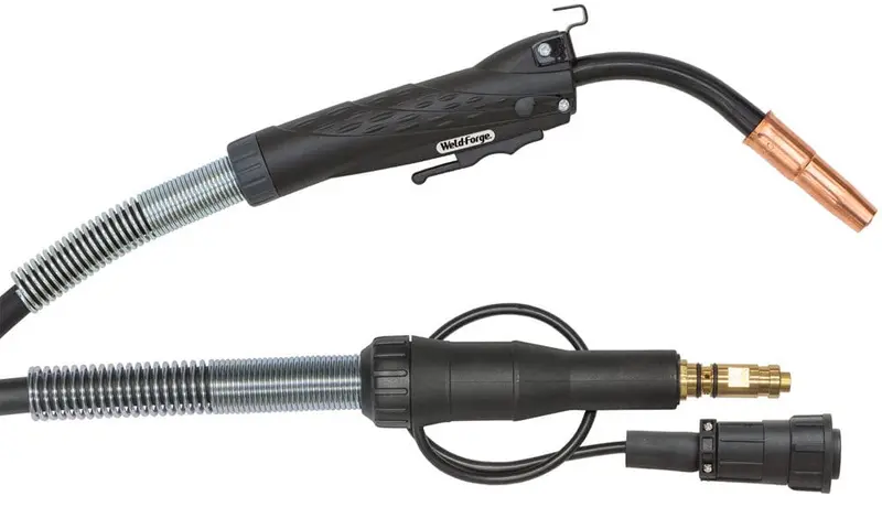 Weld-Forge Tweco-Style No. 2 Mig Gun — 15 Ft, Compatible With Lincoln Ln-10 Connectors 1