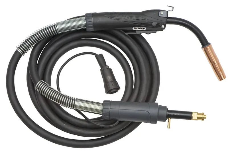 Weld-Forge Tweco-Style No. 4 Mig Gun — 15 Ft, Compatible With Lincoln Ln Connectors 1
