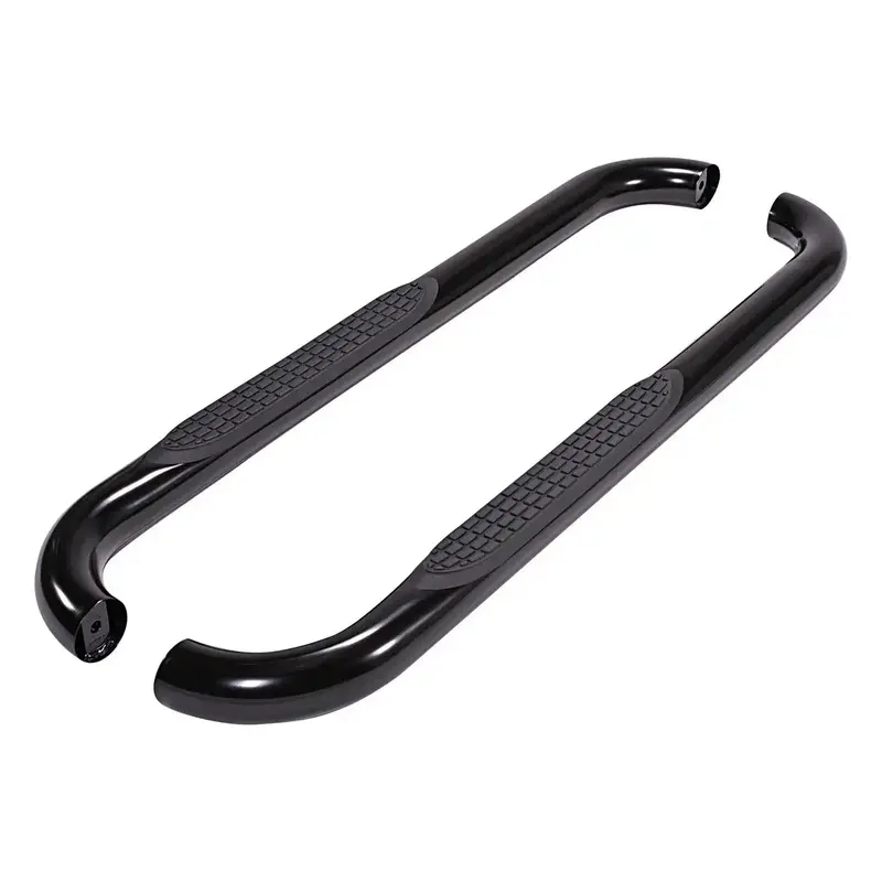 Trailfx 3" Round Rocker Panel Step – Powder-Coated Black Steel, Standard Cab Pickup Mounting 1